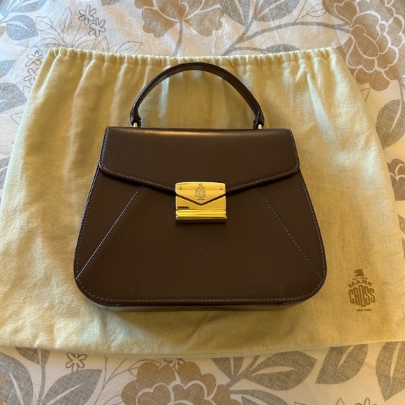 Beautiful Vintage Mark Cross Handbag with Crossbody Strap - Picture 9 of 10